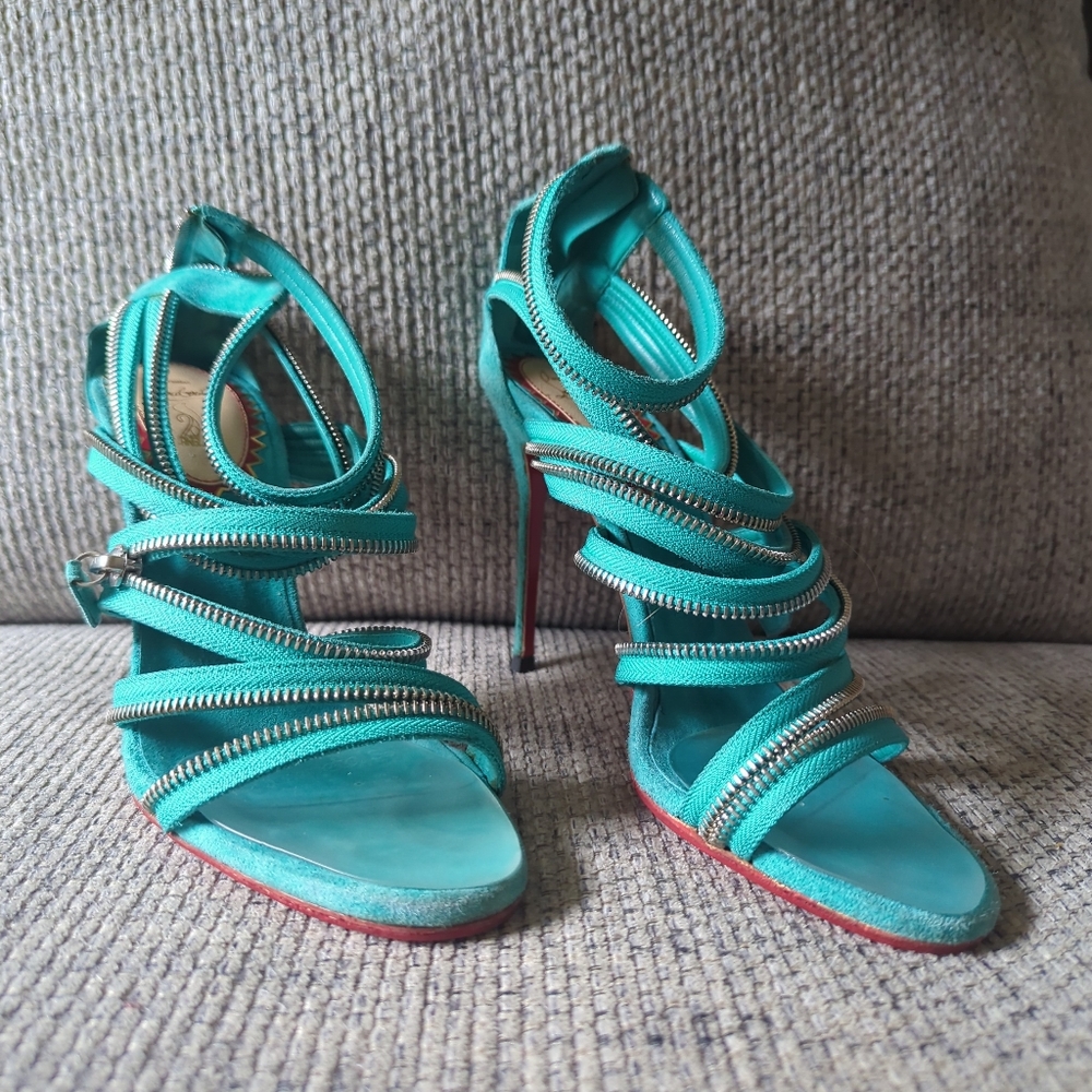 Christian Louboutin Turquoise Heels